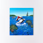 Load image into Gallery viewer, &quot;Penguin On The Last Ice&quot; by Hirochika Machida (Original Artwork)
